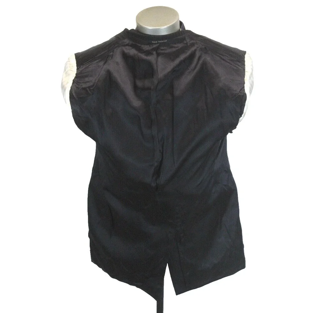 black stripe Ravazzolo peak‎ lapel blazer jacket sport suit coat italy 52 42 R